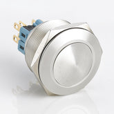 30mm Metal Push Button Switch Momentary Ball Head Stainless Steel Soldering Pin 1 Normally-Open and 1 Normally-Closed